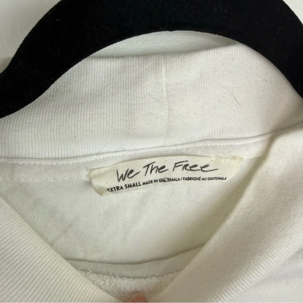 Free People White Short Sleeve Top